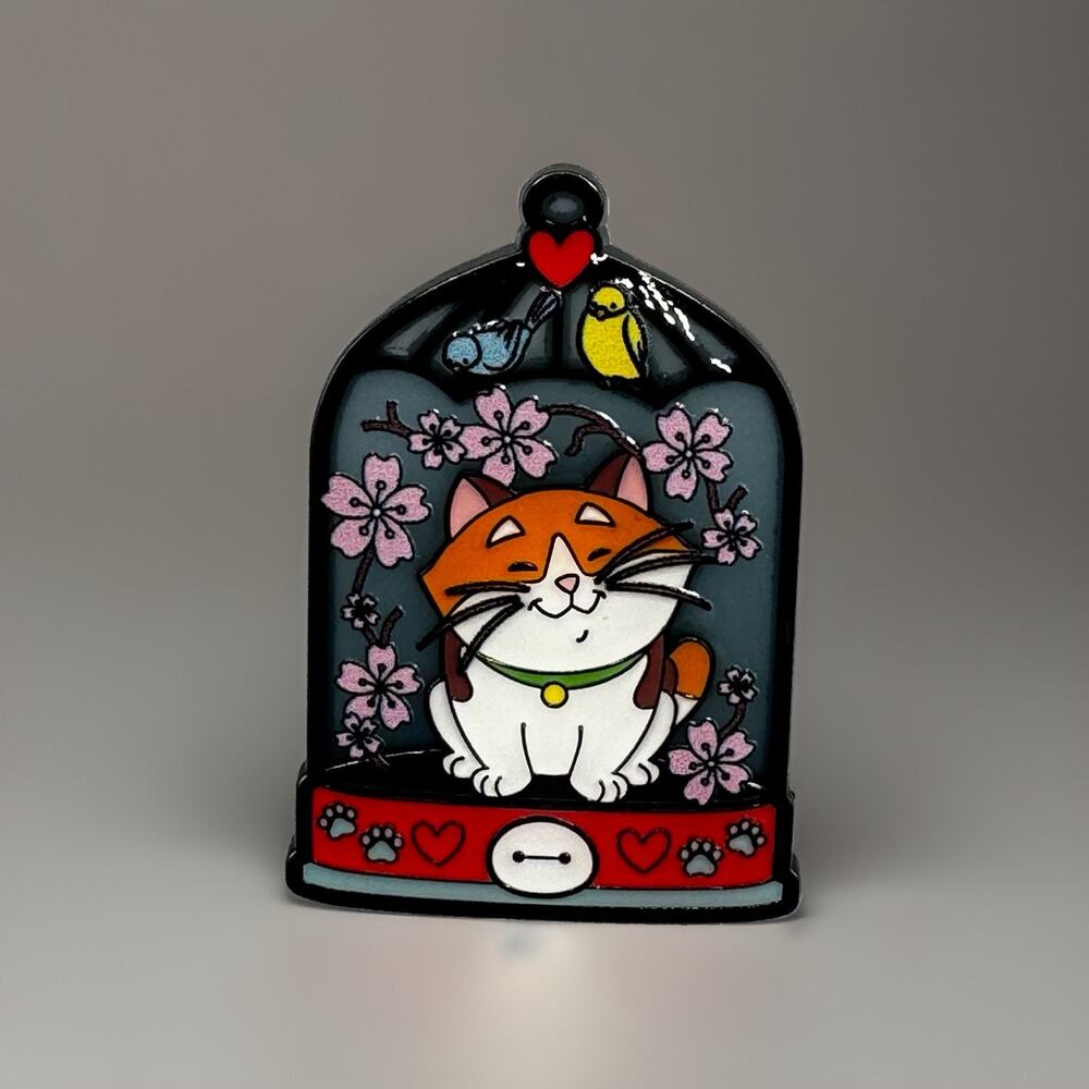 Loungefly Disney Cat Terrarium Blind Enamel Pin New Open MOCHI Big Hero 6